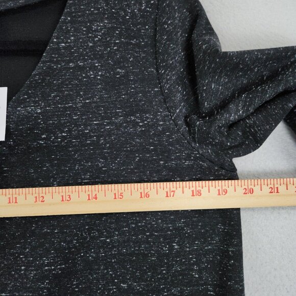 J Jill Shirt Womens Small Gray Long Sleeve Pullover V Neck Wearever Tunic NEW - Picture 3 of 10